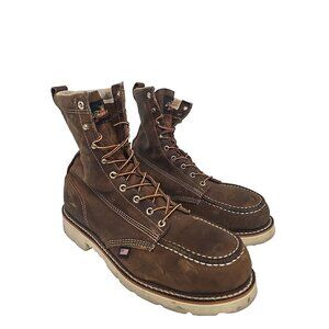 Thorogood Men's 8 " Steel Toe Work Boot (U.S.A.) 804-4378 Brown Size 12D